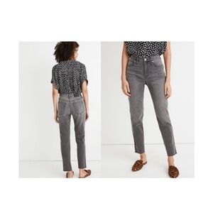 Madewell women’s Stovepipe Jeans in Cement Wash: Raw-Hem Edition